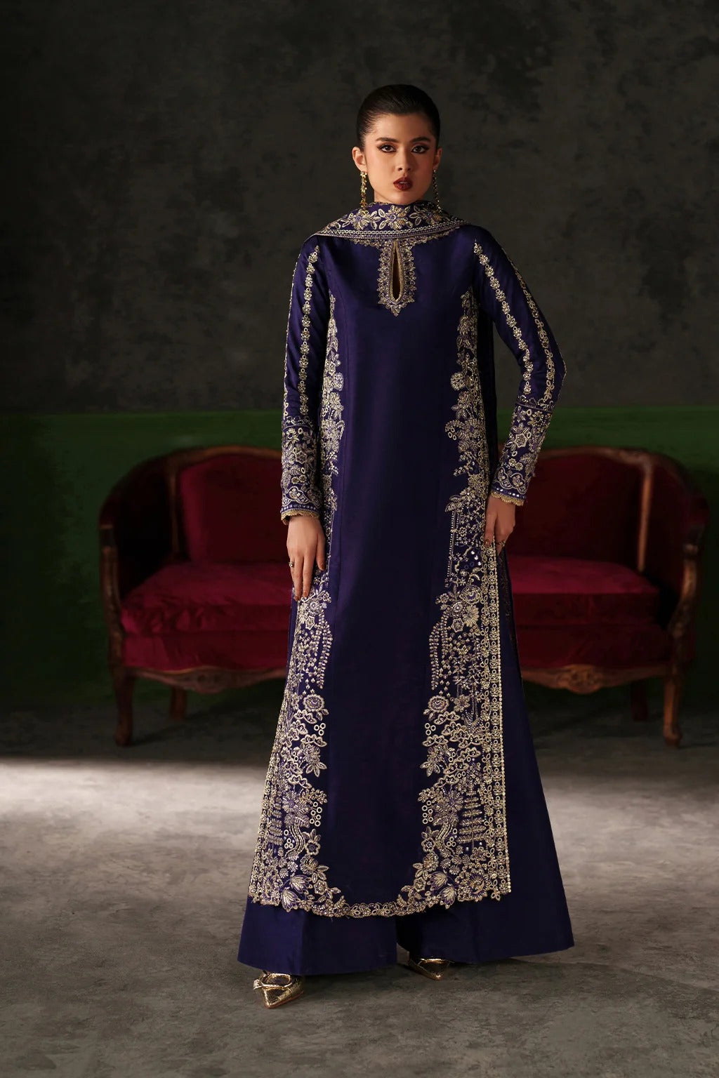 Verve Silk Edit By Emaan Adeel ( AZURE SAPPHIRE)