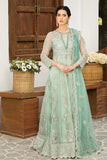 Plush La Roza by Imrozia Premium Embroidery Suit L-250 Dove Petals
