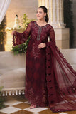 Maria B Embroidered Luxury Chiffon Unstitched 3Pc Suit MPC-26-108 (Master copy)