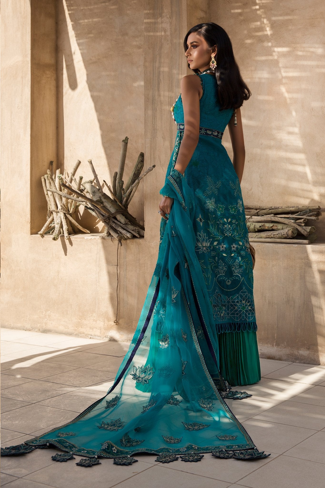 Elan - Festive (EF-08 KAVEH) Anarkali Fabrics Elan - Festive (EF-08 KAVEH) Anarkali Fabrics